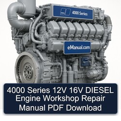 MTU 4000 Series 12V 16V Diesel Engine Service Repair Workshop Manual PDF