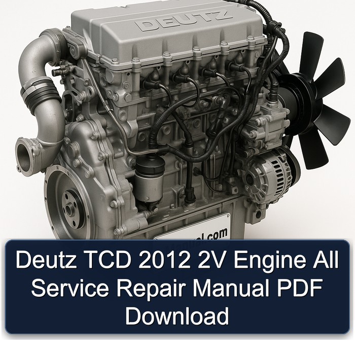 2012 Deutz TCD 2V Engine All Service Repair Workshop Manual PDF