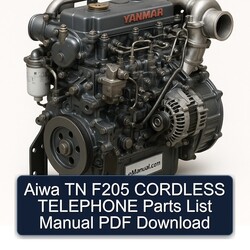 Yanmar 3 TN 4 Series Aiwa F205 Cordless Telephone Parts Catalog PDF