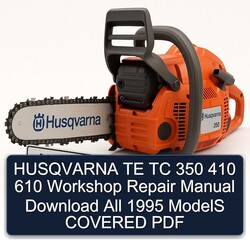 1995 Husqvarna TE Models TC 350 410 610 All Covered Service Repair Workshop Manual PDF