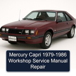 1979-1986 Mercury Capri Service Repair Workshop Manual PDF