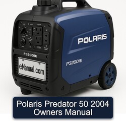 2004 Polaris Predator 50 Owners Owner's Manual PDF
