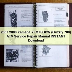 Yamaha YFM7FGPW (grizzly 700) ATV Service Repair Workshop Manual PDF