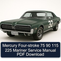 Mercury Four-stroke 75 90 115 225 Mariner Service Repair Workshop Manual PDF