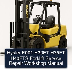 Hyster F001 H30FT H35FT H40FTS Forklift Service Repair Workshop Manual PDF