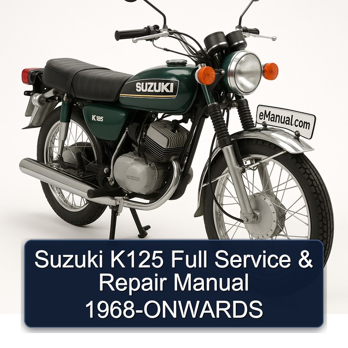 1968 Suzuki K125 Onwards Service Repair Workshop Manual PDF