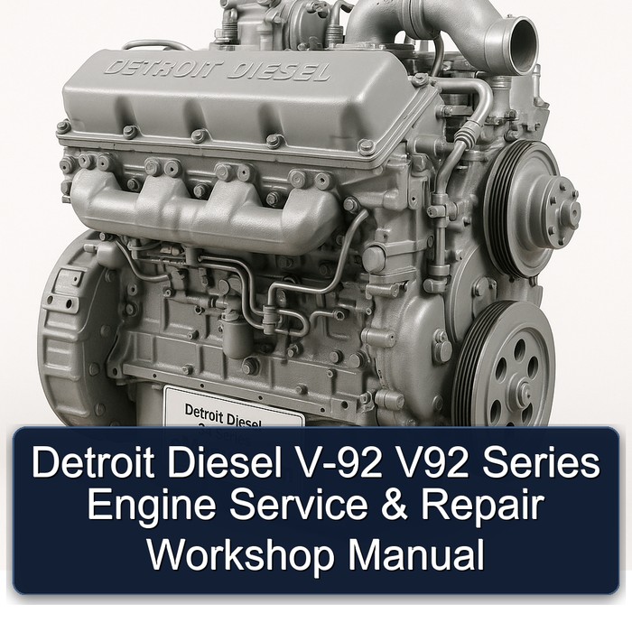 Detroit Diesel 92 Series V-92 V92 Engine Service Repair Workshop Manual PDF