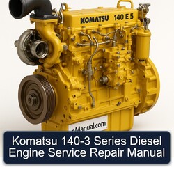 Komatsu 140 E 5 140-3 Series Diesel Engine Service Repair Workshop Manual PDF