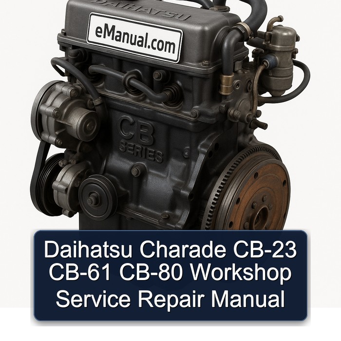 Daihatsu CB Series Charade CB-23 CB-61 CB-80 Service Repair Workshop Manual PDF