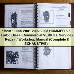 2002-2003 Datsun Tune Up Workshop Repair & Servic Hummer 6.5l Turbo Diesel Commercial Vehicle / ( Exhaustive) Service Manual PDF