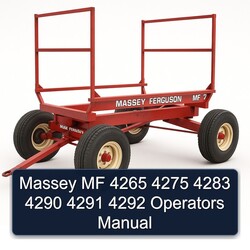 Massey MF 4265 4275 4283 4290 4291 4292 Operators Operator's Manual PDF