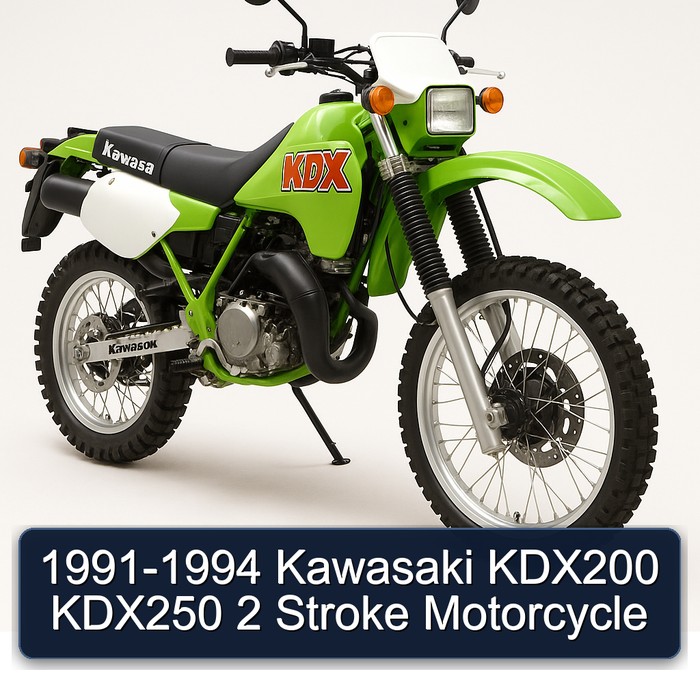 1991-1994 Kawasaki KDX200 KDX250 2 Stroke Motorcycle