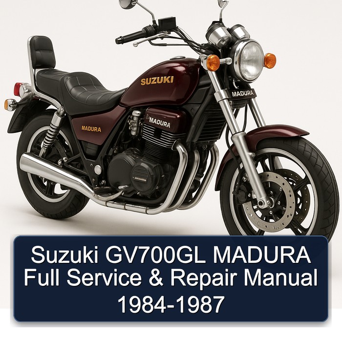 1984-1987 Suzuki Madura GV700GL Service Repair Workshop Manual PDF
