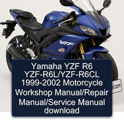 1999-2002 Yamaha YZF Models R6 Yzf-r6l/yzf-r6cl - Motorcycle Service Repair Workshop Manual PDF