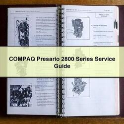 Compaq Presario 2800 Series Service Repair Workshop Manual PDF