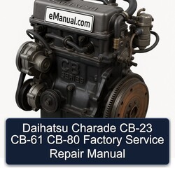 Daihatsu CB Series Charade CB-23 CB-61 CB-80 Service Repair Workshop Manual PDF