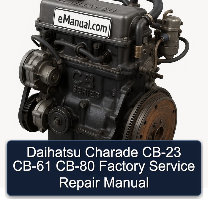 Daihatsu CB Series Charade CB-23 CB-61 CB-80 Service Repair Workshop Manual PDF