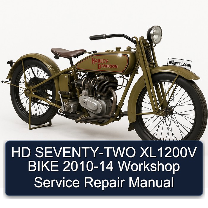2010-2014 Harley Davidson Model S HD Seventy-two XL1200V Bike Service Repair Workshop Manual PDF