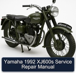 1992 Triumph TRW Yamaha XJ600S Service Repair Workshop Manual PDF