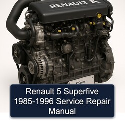 1985-1996 Renault K Series 5 Superfive Service Repair Workshop Manual PDF