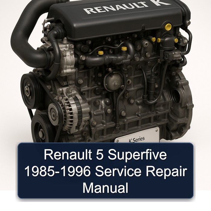 1985-1996 Renault K Series 5 Superfive Service Repair Workshop Manual PDF