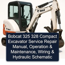 Bobcat 325 328 Compact Excavator , Operation Hydraulic Electrical Wiring Diagrams PDF
