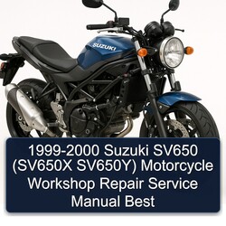 1999-2000 Suzuki SV Models SV650 (sv650x Sv650y) Motorcycle Best Service Repair Workshop Manual PDF