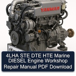 4LHA STE DTE HTE Marine Diesel Engine Service Repair Workshop Manual PDF