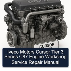 Iveco Motors Cursor Tier 3 Series C87 Engine Service Repair Workshop Manual PDF