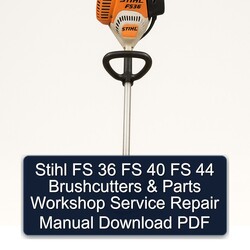 Stihl FS 36 40 44 Brushcutters Parts Service Repair Workshop Manual PDF