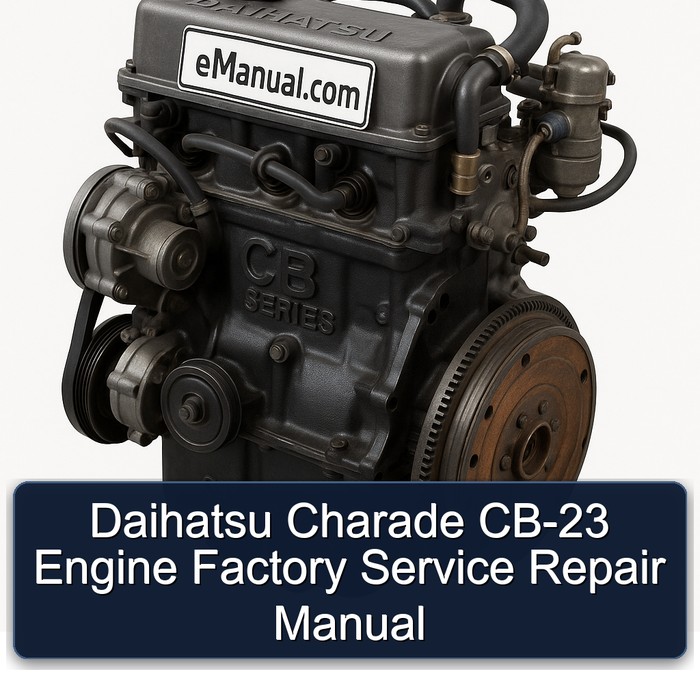 Daihatsu CB Series Charade CB-23 Engine Service Repair Workshop Manual PDF