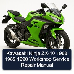 1988-1990 Kawasaki Ninja ZX-10 Service Repair Workshop Manual PDF