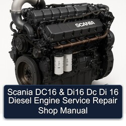 Scania 3 Series DC16 DI16 Dc Di 16 Diesel Engine Shop Service Repair Workshop Manual PDF