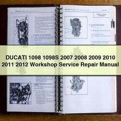 2007-2012 Ducati 1098 1098S Service Repair Workshop Manual PDF