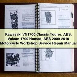Kawasaki VN1700 Classic Tourer ABS Vulcan 1700 Nomad ABS 2009-2010 Motorcycle Workshop Manual de servicio y reparación 