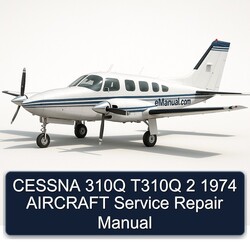 1974 Cessna 310Q T310Q 2 Aircraft Service Repair Workshop Manual PDF