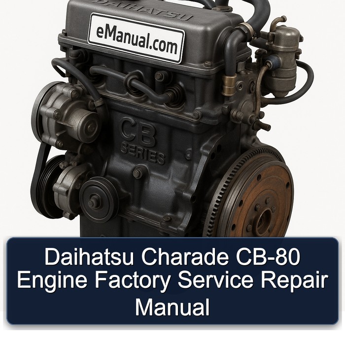 Daihatsu CB Series Charade CB-80 Engine Service Repair Workshop Manual PDF