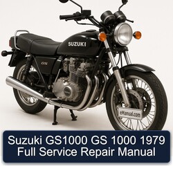 1979 Suzuki GS Series GS1000 1000 Service Repair Workshop Manual PDF