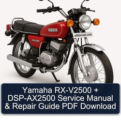 Yamaha RX Models RX-V2500 Dsp-ax2500 Guide Service Repair Workshop Manual PDF