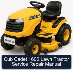 Cub Cadet 1605 Lawn Tractor Service Repair Workshop Manual PDF