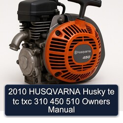 2010 Husqvarna 450 Husky Te Tc Txc 310 510 Owners Owner's Manual PDF