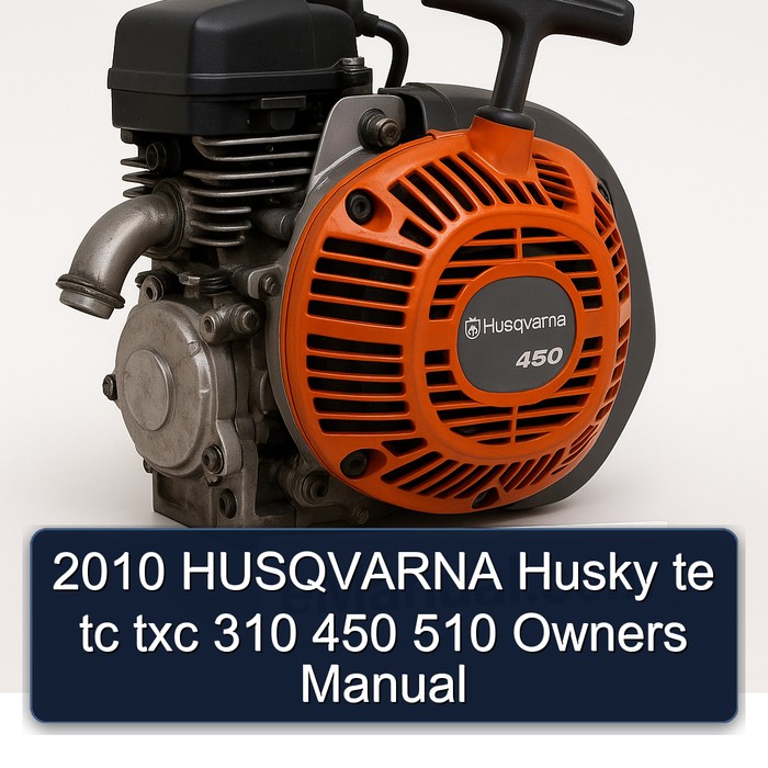 2010 Husqvarna 450 Husky Te Tc Txc 310 510 Owners Owner's Manual PDF