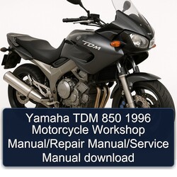1996 Yamaha TDM Models 850 Motorcycle Service Repair Workshop Manual PDF