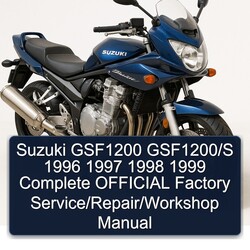 1996-1999 Suzuki GSF Bandit Series GSF1200 Gsf1200/s Official / Service Repair Workshop Manual PDF