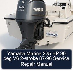 1987-1996 Yamaha Marine 225 HP 90 Deg V6 2-stroke Service Repair Workshop Manual PDF