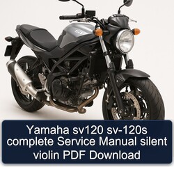 Yamaha SV Models SV120 SV-120S Silent Violin Service Repair Workshop Manual PDF