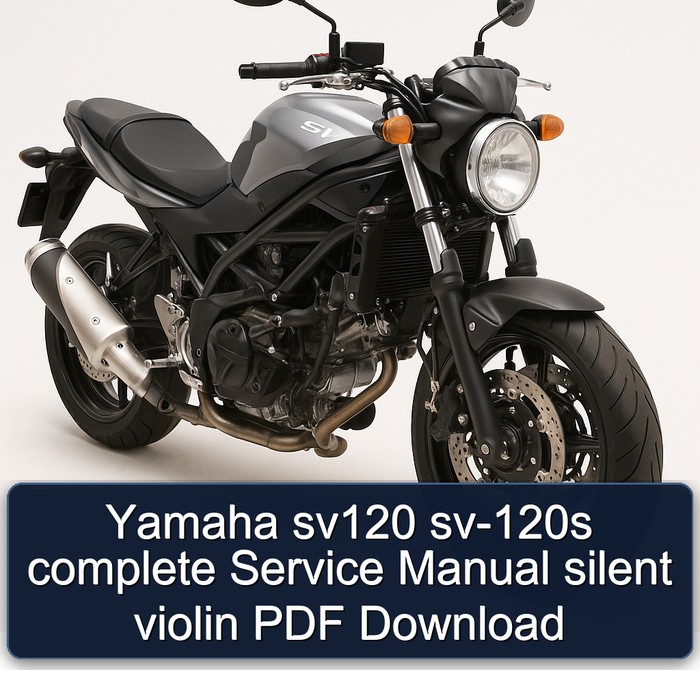 Yamaha SV Models SV120 SV-120S Silent Violin Service Repair Workshop Manual PDF
