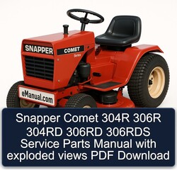 Snapper Comet 304R 306R 304RD 306RD 306RDS Parts Exploded Views Catalog PDF