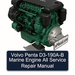 Volvo Penta D3-190a-b Marine Engine All Service Repair Workshop Manual PDF