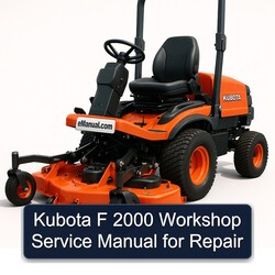 2000 Kubota F Service Repair Workshop Manual PDF